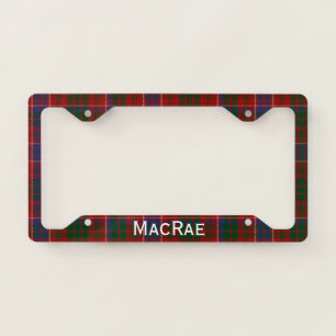 MacRae Tartan Plaid License Plate Frame