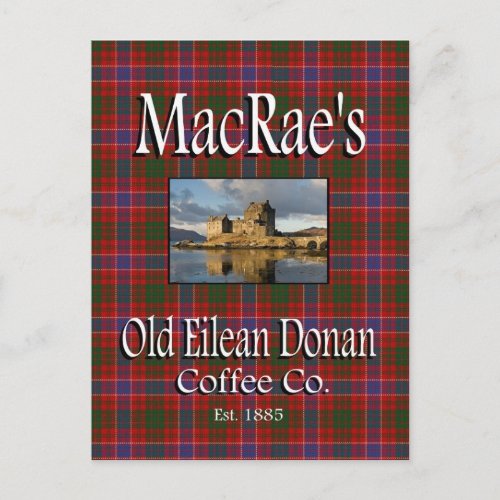 MacRaes Old Eilean Donan Coffee Co Postcard
