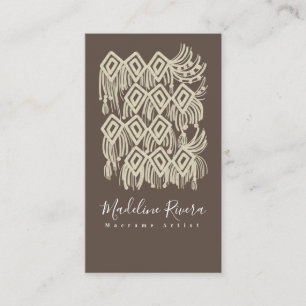 Macrame Artist Handmade Designer Business Card
