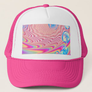 MACRAME'- Colorful Abstract Image of Fractal Art - Trucker Hat