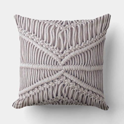 Macrame Crochet Ipanema Filter Outdoor Pillow