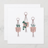Macrame Plant Hanger Planter Pots Illustration (Front/Back)