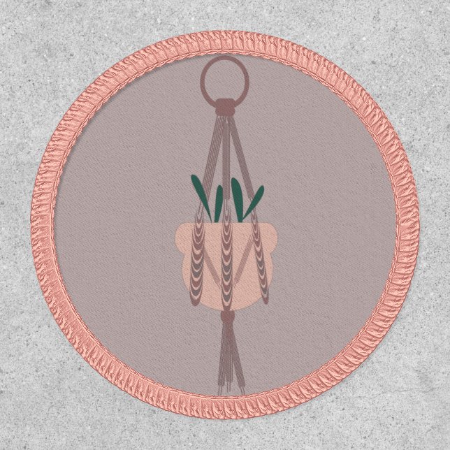 Macrame Plant Hanger Planter Pots Weeds Patch (Front)