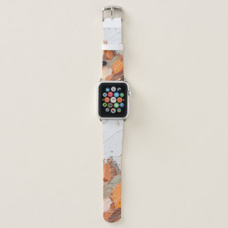 Macro. Abstract art. Expressive embossed pasty oil Apple Watch Band