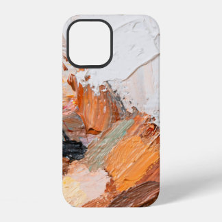 Macro. Abstract art. Expressive embossed pasty oil iPhone 12 Case