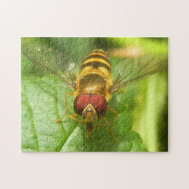 Macro Bee Insect Photo Nature Jigsaw Puzzle (Horizontal)