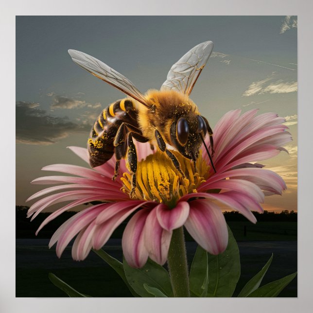 Macro Bee Poster (Front)