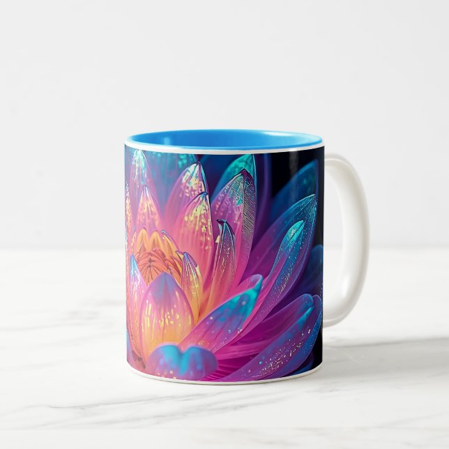 Macro Ethereal Zen Two-Tone Coffee Mug (Front Right)