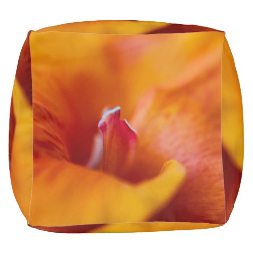 Macro Flower Cube Pouf