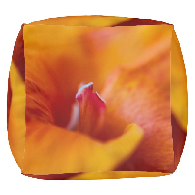 Macro Flower Cube Pouf (Bottom)