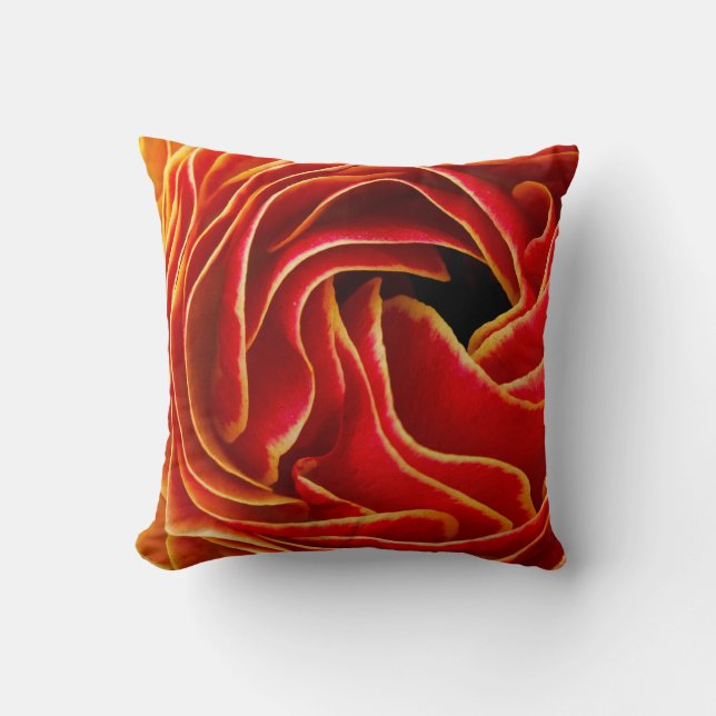 Macro Flower | Flower Fields Carlsbad, CA Throw Pillow (Front)