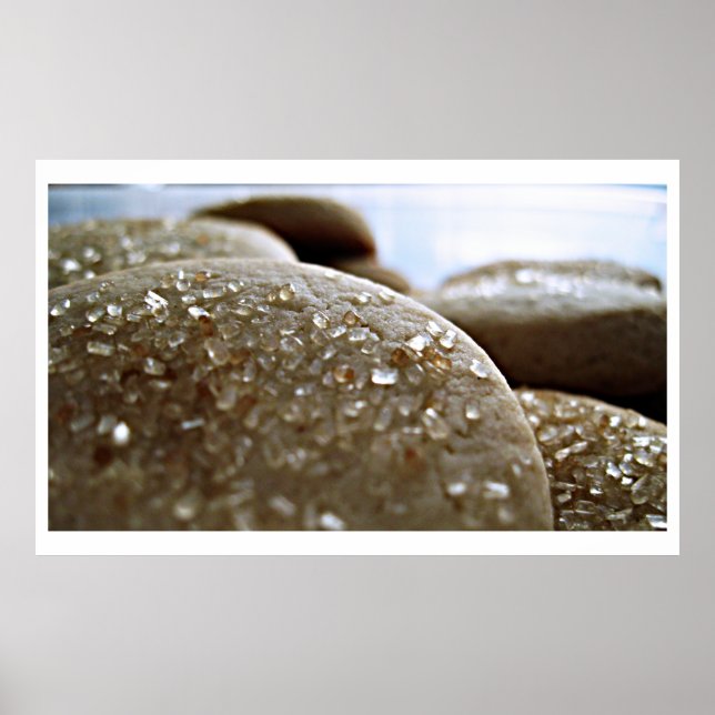 Macro Food Photo Sugar Cookies Poster (Front)