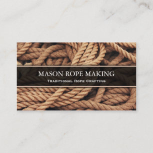 Macro Photo of Rope - Rope Craft - Business Card