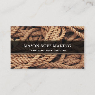 Macro Photo of Rope - Rope Craft - Business Card