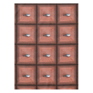 Macro Photograph of Snail on Terracotta Tablecloth