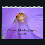 Macro Photography Calendar<br><div class="desc">This pretty calendar features my original photographs of extreme close ups, called Macros, in nature. Each page has the title of the artwork. These calendars are high quality and vibrant. You may choose other sizes and other options if desired. This unique calendar would make a great gift for a nature...</div>