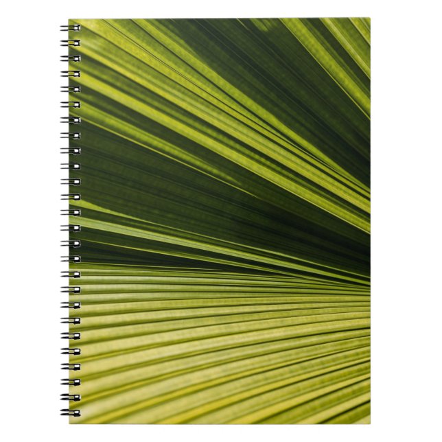 Macro photography of green leaf notebook (Front)