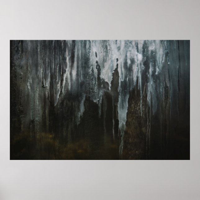 Macro photography of ice formation poster (Front)