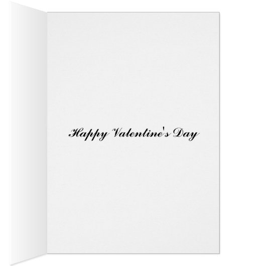 Macro red rose art Valentine's Day card (Inside (Right))