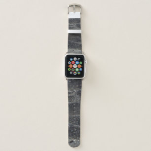 Macro sand black blurred blur apple watch band