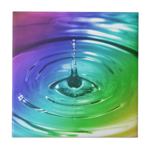 Macro water drop ceramic tile