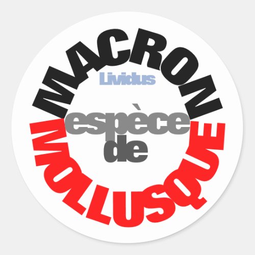 Macron espce de Mollusque Sticker