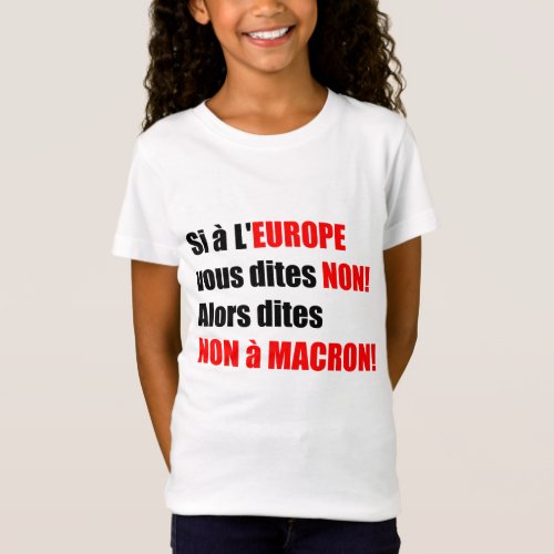 Macron  Europe  Mondialisation _ Kids tee