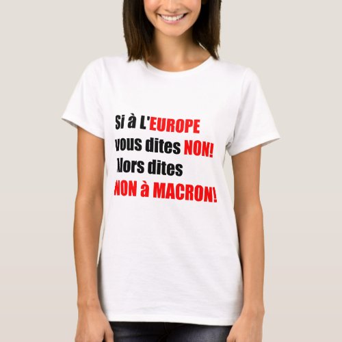 Macron  Europe  Mondialisation _White Women T T_Shirt