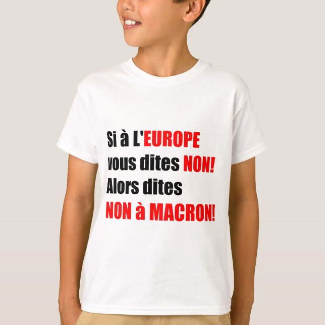 MACRON = Mondialisation T-shirt blanc Enfant (Front)
