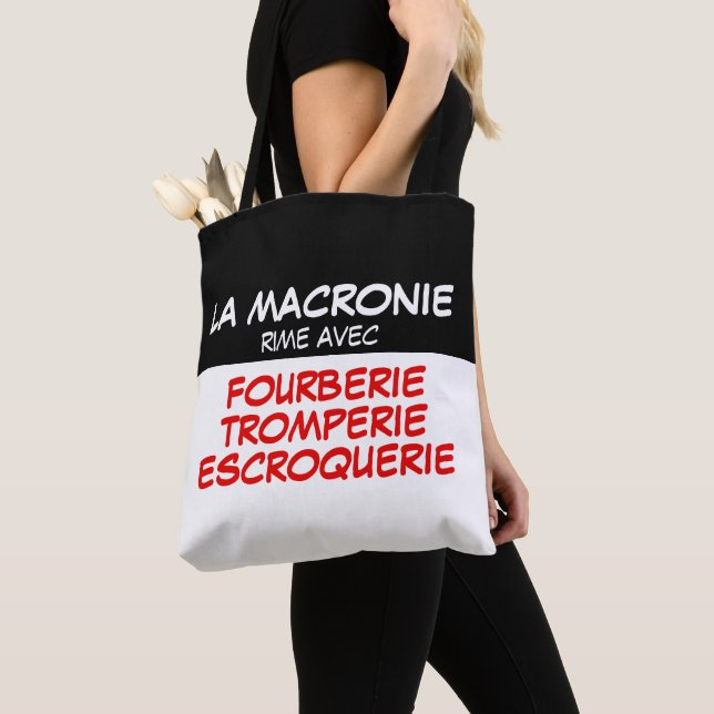 Macronie Fourberie Tromperie Escroquerie TB Tote Bag (Close Up)