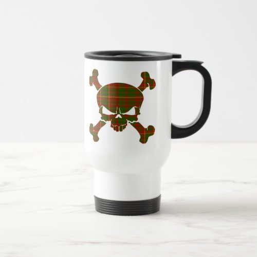 MacRory Tartan Skull No Banner Travel Mug