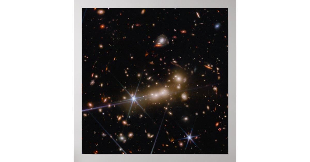 MACS0647 | Gravitational Lensing Effect | JWST Poster | Zazzle