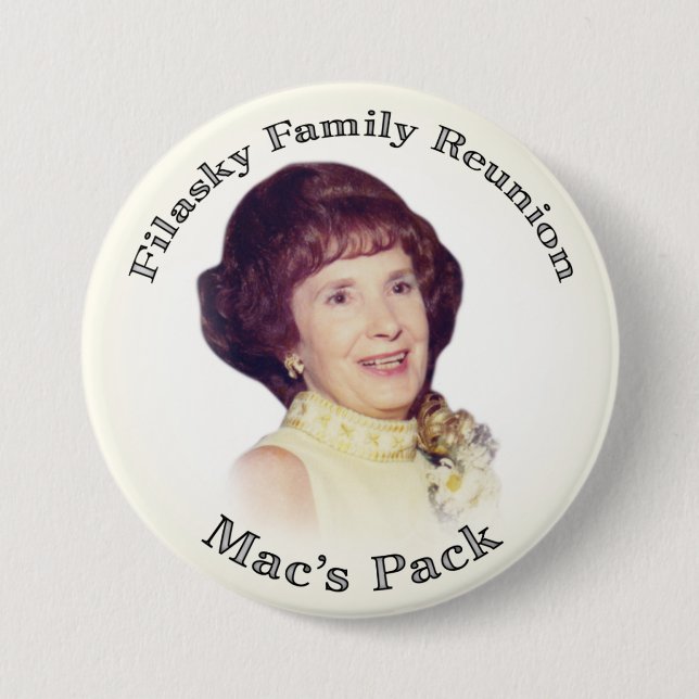 Mac's Pack Creme with Black Letters Pinback Button (Front)