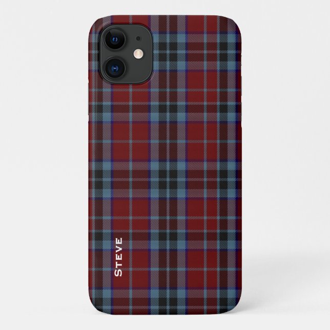 MacTavish Clan Tartan Plaid iPhone 4 Case (Back)