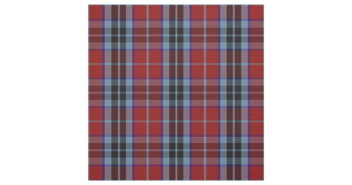 MacTavish Crest Tartan Premium Blanket Black
