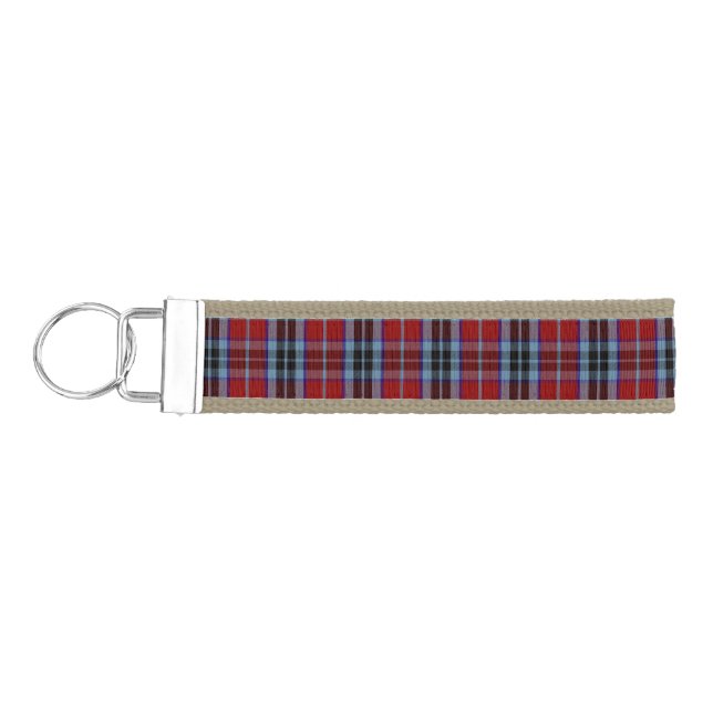 MacTavish Tartan Print Wrist Keychain (Keys on Left)