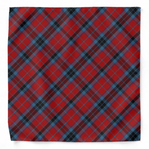 MacTavish Tartan Red and Blue Plaid Bandana