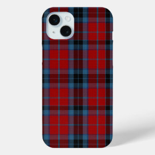 MacTavish Tartan Red and Blue Plaid iPhone 15 Plus Case