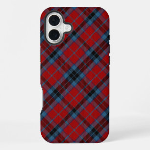 MacTavish Tartan Red and Blue Plaid iPhone 16 Plus Case