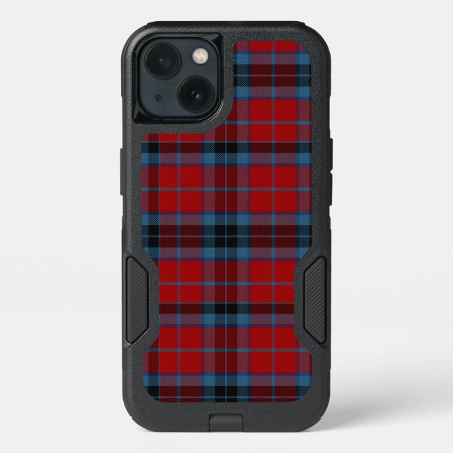 MacTavish Tartan Red and Blue Plaid Otterbox iPhone Case (Back)