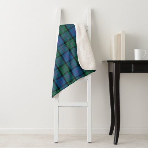 MacThomas Plaid Sherpa Fleece Blanket