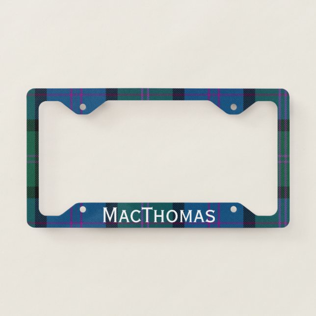MacThomas Tartan Plaid License Plate Frame (Front)