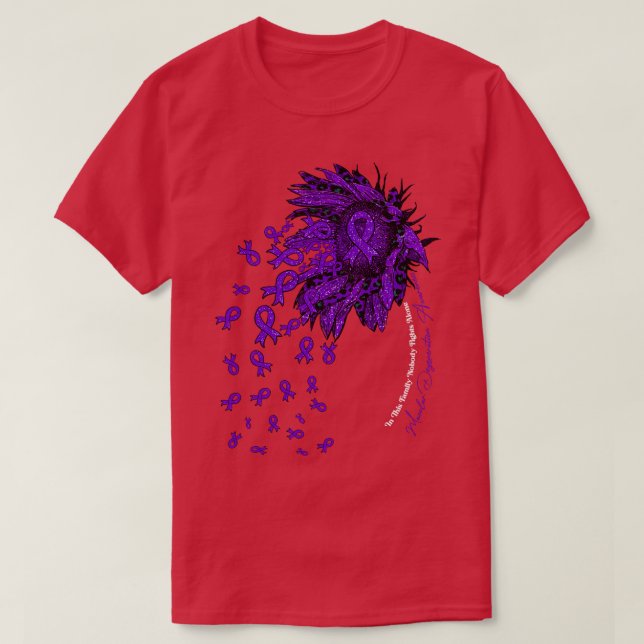 Macular Degeneration Awareness sunflower nobody fi T-Shirt (Design Front)