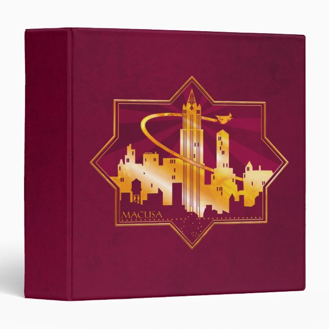 MACUSA™ Graphic Badge 3 Ring Binder (Front/Spine)