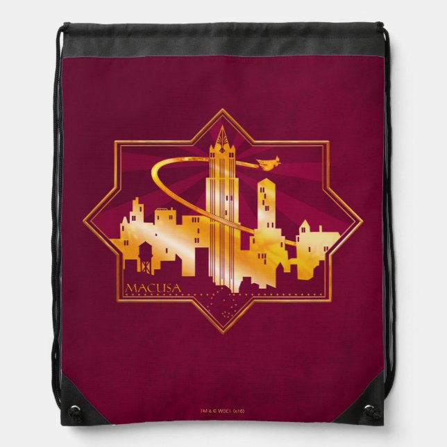 MACUSA™ Graphic Badge Drawstring Bag (Front)