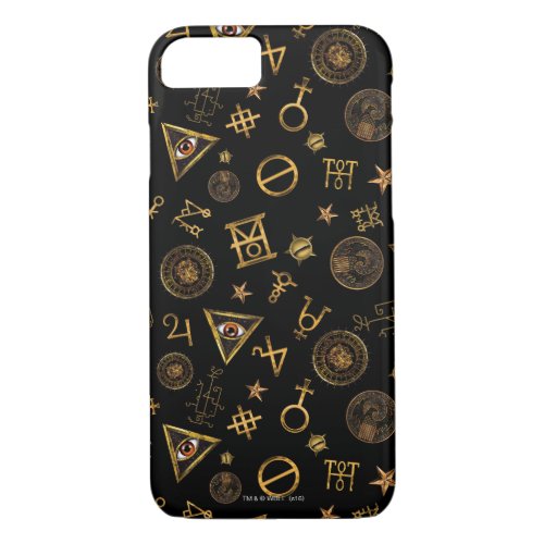 MACUSAâ Magic Symbols And Crests Pattern iPhone 87 Case