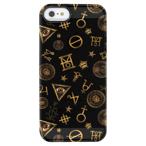 MACUSA Magic Symbols And Crests Pattern Clear iPhone SE55s Case