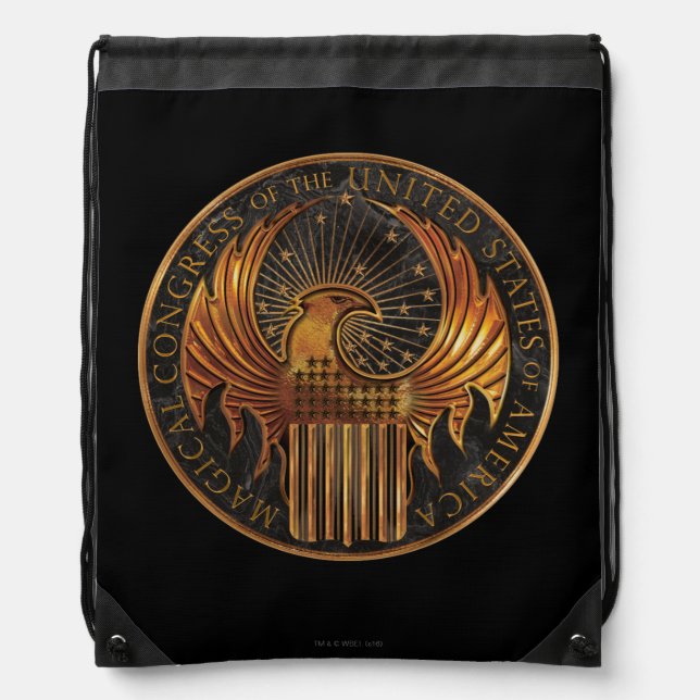 MACUSA™ Medallion Drawstring Bag (Front)