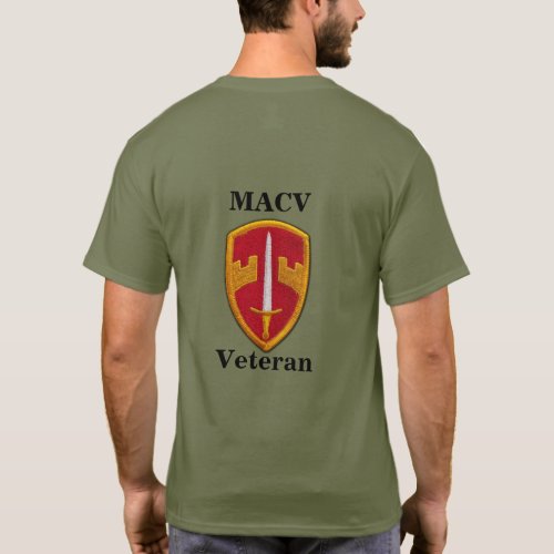 MACV Military Assistance Command Vietnam Nam Vets T_Shirt