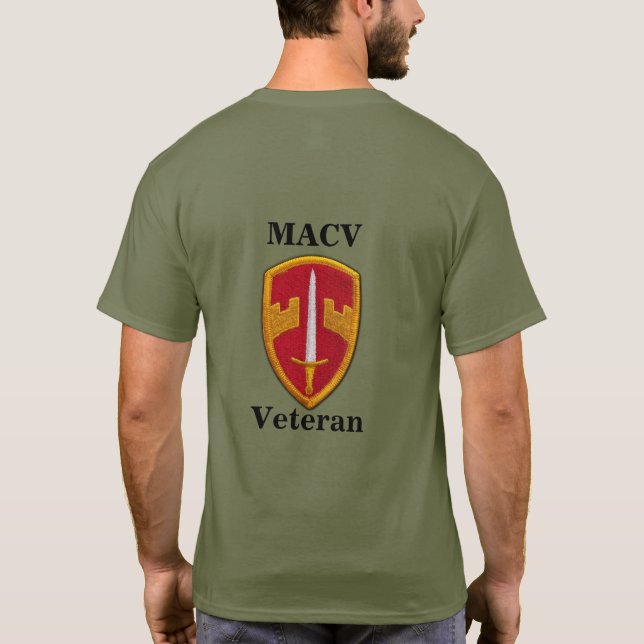 MACV Military Assistance Command Vietnam Nam Vets T-Shirt (Back)